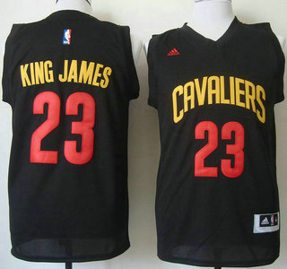 Cleveland Cavaliers #23 King James 2015 Black Fashion Jersey