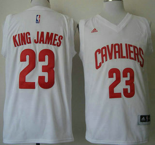 Cleveland Cavaliers #23 King James 2015 White Fashion Jersey