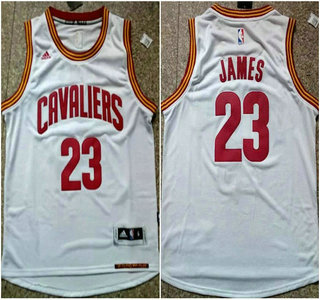 Cleveland Cavaliers #23 LeBron James 2015 New Style White Revolution 30 Swingman Jersey