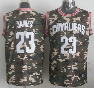 Cleveland Cavaliers #23 LeBron James Camo Fashion Jersey