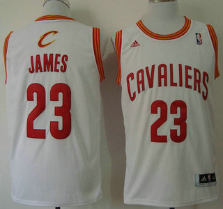 Cleveland Cavaliers #23 LeBron James White Revolution 30 Swingman Jersey