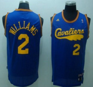 Cleveland Cavaliers 2 M.WILLIAMS Blue With Yellow Throwback Swingman Jersey