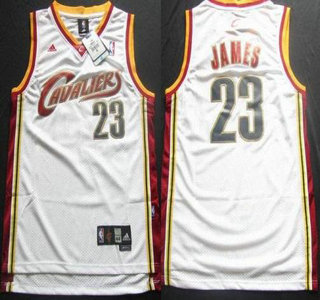 Cleveland Cavaliers 23 LeBron James White Swingman Jersey