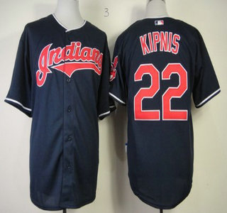 Cleveland Indians #22 Jason Kipnis 2013 Navy Blue Jersey