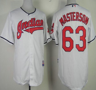 Cleveland Indians #63 Justin Masterson 2013 White Jersey