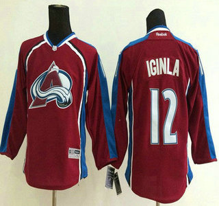 Colorado Avalanche #12 Jarome Iginla Red Kids Jersey