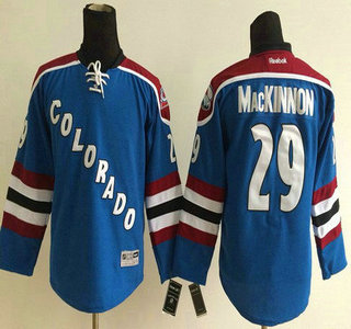 Colorado Avalanche #29 Nathan MacKinnon Blue Third Kids Jersey