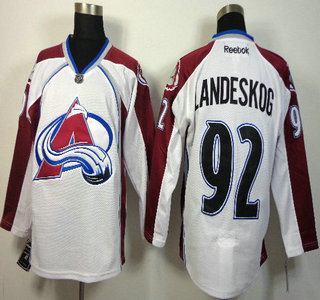 Colorado Avalanche #92 Gabriel Landeskog White Jersey