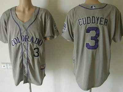 Colorado Rockies 3 Michael Cuddyer 2012 Gray Jersey