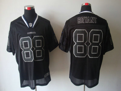 Nike Dallas Cowboys 88 Dez Bryant Lights Out Black 2012 Nike NFL Elite Jersey