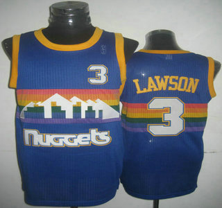 Denver Nuggets #3 Ty Lawson Blue Revolution 30 Authentic Jersey