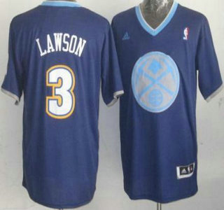 Denver Nuggets #3 Ty Lawson Blue Revolution 30 Swingman Jersey 2013 Christmas Style
