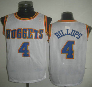 Denver Nuggets #4 Chauncey Billups White Revolution 30 Authentic Jersey