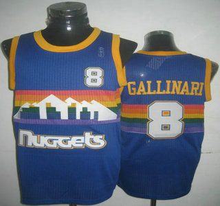 Denver Nuggets #8 Danilo Gallinari Blue Revolution 30 Authentic Jersey