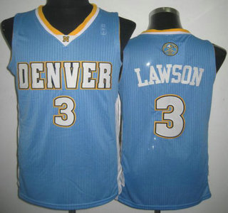 Denver Nuggets 3 Ty Lawson Light Blue Revolution 30 Authentic Jersey