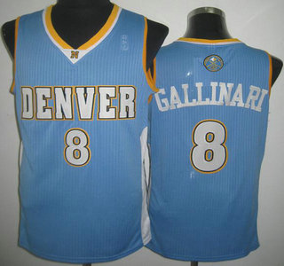 Denver Nuggets 8 Danilo Gallinari Light Blue Revolution 30 Authentic Jersey