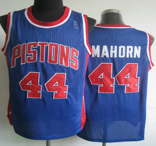 Detroit Pistons #44 Rick Mahorn Blue Revolution 30 Authentic Jersey