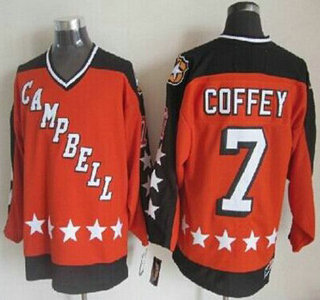 Edmonton Oilers #7 Paul Coffey Orange All-Star Throwback CCM Jersey