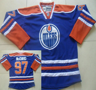 Edmonton Oilers #97 Connor McDavid Royal Blue Jersey