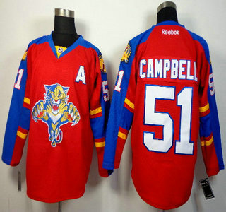 Florida Panthers #51 Brian Campbell Red Jersey