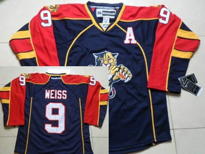 Florida Panthers 9 Stephen Weiss Blue Jersey
