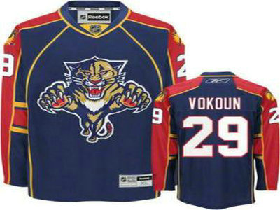 Florida Panthers 29 Vokoun Blue Jersey