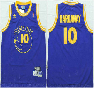 Golden State Warriors #10 Tim Hardaway Blue Swingman Throwback Jersey