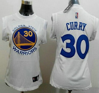 Golden State Warriors #30 Stephen Curry 2014 New White Womens Jersey