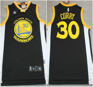 Golden State Warriors #30 Stephen Curry Black Revolution 30 Swingman Jersey