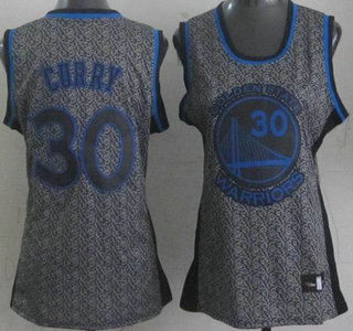 Golden State Warriors #30 Stephen Curry Grey Static Fashion Swingman Womens Jersey