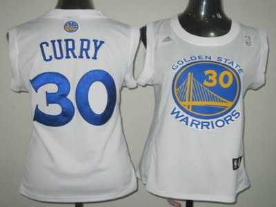 Golden State Warriors 30 Stephen Curry Revolution 30 Swingman White Womens Jersey
