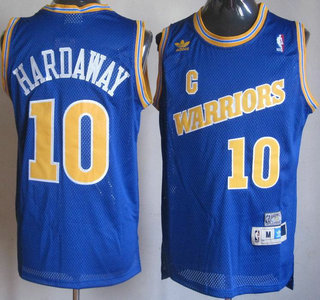 Golden State Warriors 10 Tim Hardaway Blue Soul Throwback Swingman Jerseys