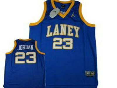 High School Laney 23 Jordan Blue Jersey