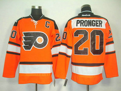 Philadelphia Flyers 20 Chris Pronger 2012 Winter Classic Orange Jersey
