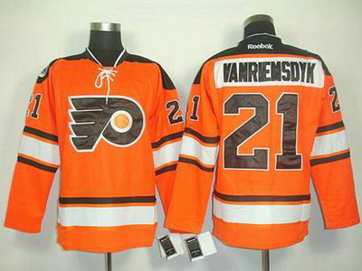 Philadelphia Flyers 21 James VANRiemsdyk 2012 Winter Classic Orange Jersey