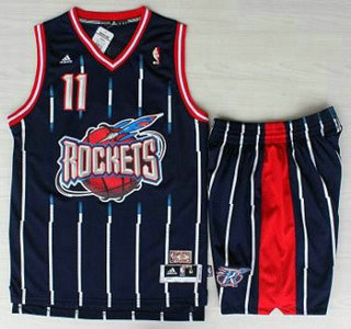 Houston Rockets #11 YAO Blue Hardwood Classics Revolution 30 Jerseys Shorts Suits