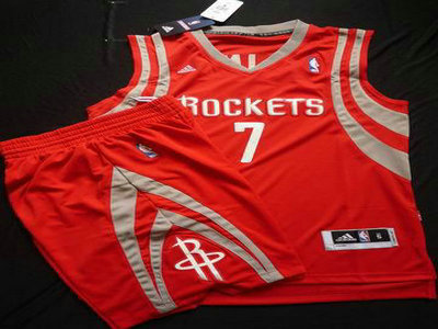 Houston Rockets 7# Jeremy Lin Red Revolution 30 Swingman NBA Jersey & Shorts Suit