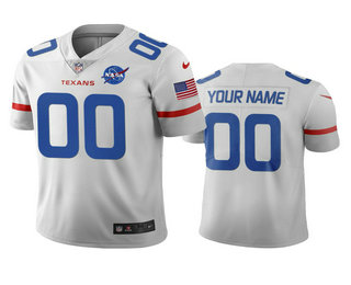 Houston Texans Custom White Vapor Limited City Edition Jersey