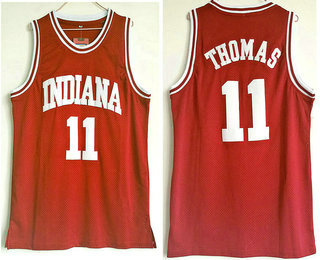 Indiana Hoosiers #11 Isiah Thomas Red College Basketball Jersey