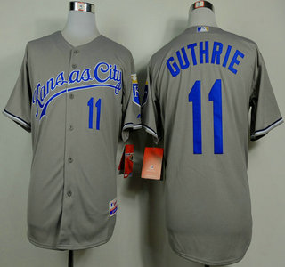 Kansas City Royals #11 Jeremy Guthrie Grey Jersey