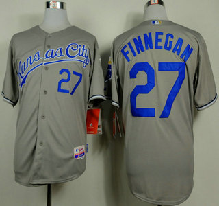Kansas City Royals #27 Brandon Finnegan Grey Jersey