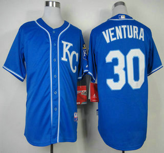 Kansas City Royals #30 Yordano Ventura Dark Blue 2014 Cool Base Jersey