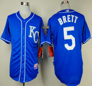 Kansas City Royals #5 George Brett Blue Jersey