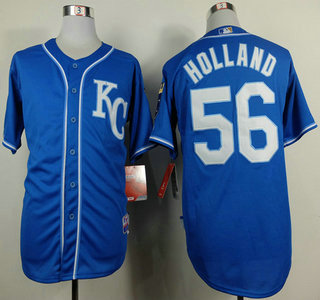 Kansas City Royals #56 Gerg Holland 2014 Blue Jersey