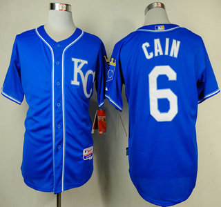 Kansas City Royals #6 Lorenzo Cain 2014 Blue Jersey