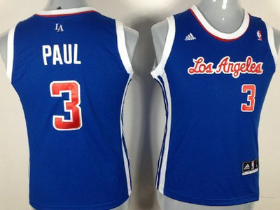Los Angeles Clippers 3 Chris Paul Revolution 30 Swingman Blue Womens Jersey