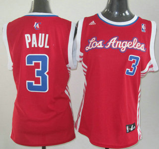 Los Angeles Clippers 3 Chris Paul Revolution 30 Swingman Red Womens Jersey