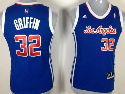 Los Angeles Clippers 32 Blake Griffin Revolution 30 Swingman Blue Womens Jersey
