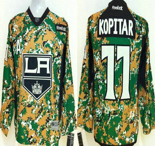 Los Angeles Kings #11 Anze Kopitar 2014 Camo Kids Jersey
