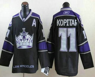 Los Angeles Kings #11 Anze Kopitar Black Third Jersey